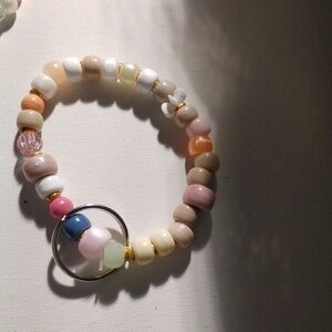 elastic bracelet key ring 12 pcs